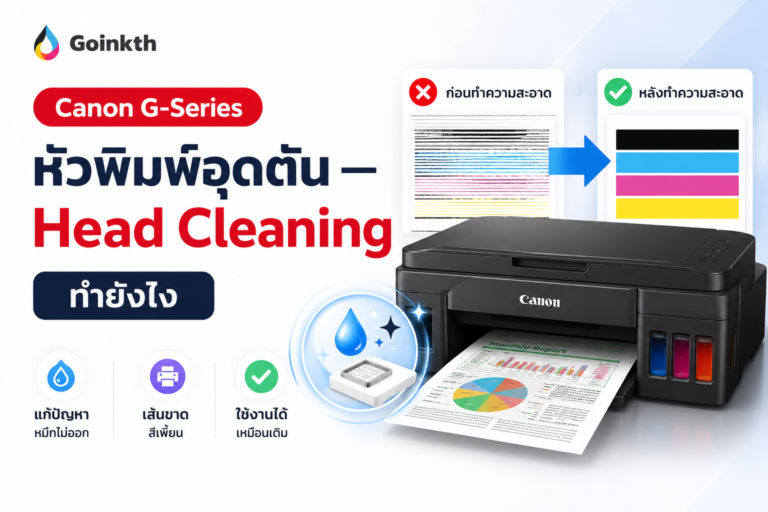 Canon G-Series หัวพิมพ์อุดตัน