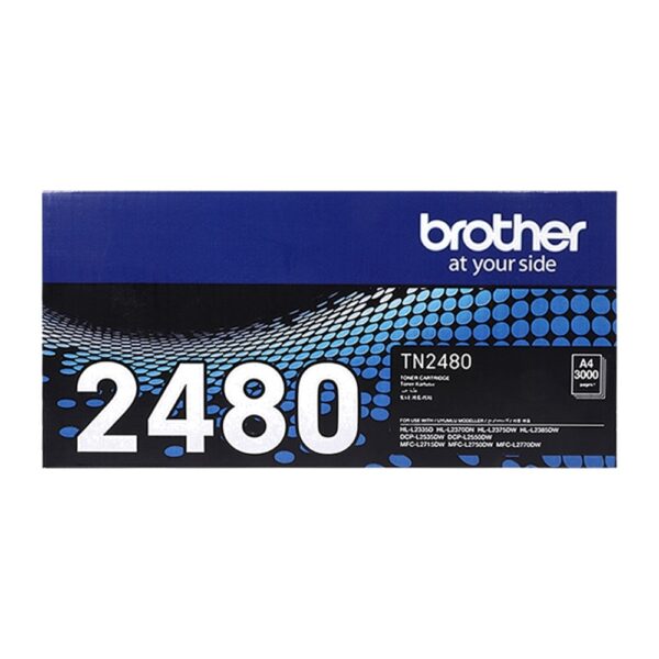 ตลับหมึกแท้ Brother TN-2480 ของแท้ ความจุสูง 3,000 หน้า