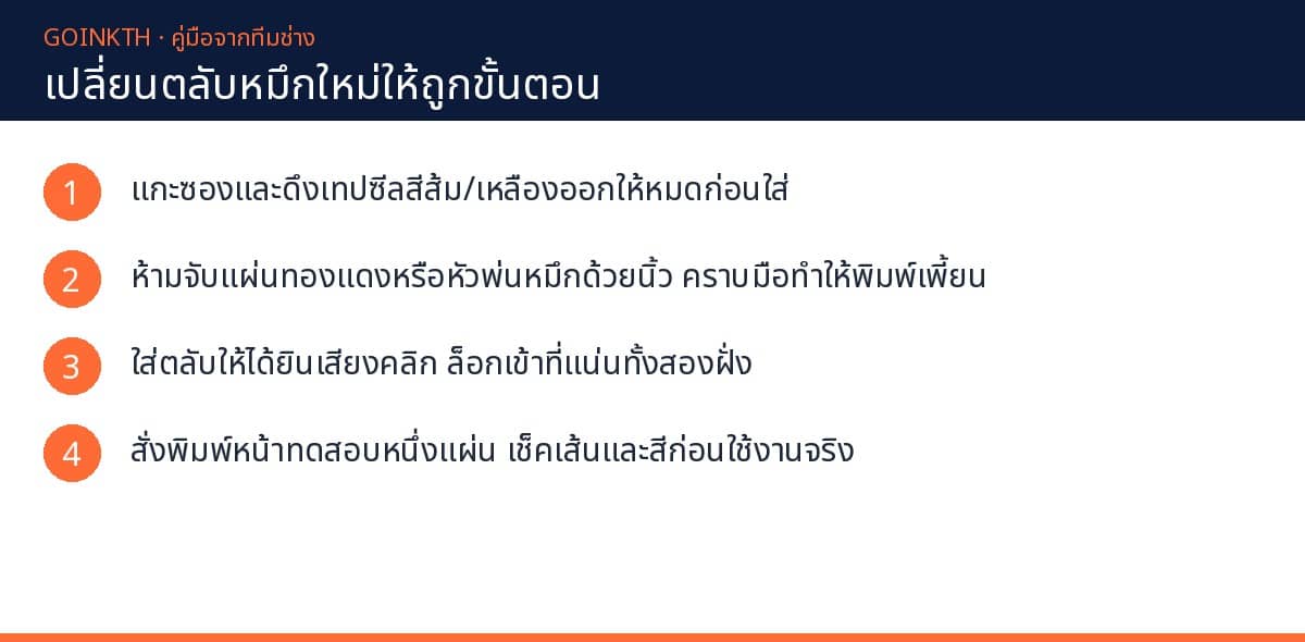 วิธีเปลี่ยนตลับหมึก Brother LC3617